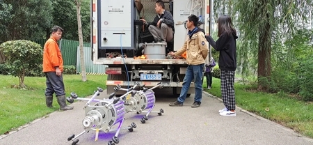 渗漏结构性缺陷紫外光固化修复-翻转内衬原位修复_管道清淤检测